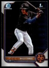 2022 Bowman Chrome Willy Fanas A16 New York Mets #BCP-196