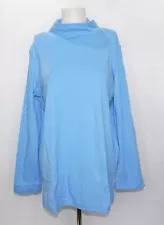 BLAIR L/S Cowl Neck Top, Women's Size M, Cornflower, NEW!!