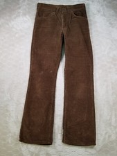 VTG Levis 517 Pants Mens Brown Corduroy Bootcut Tag 29x29 Fits True 80s USA