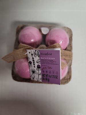 Bath Fizzers 4 Pack Lavender Scent In Cute Egg Carton Container 4oz 
