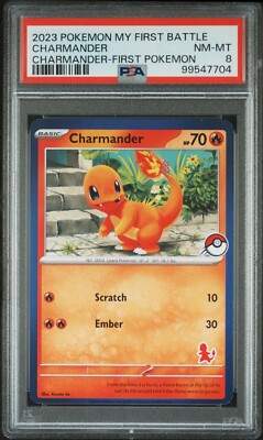 PSA 8 Charmander First Pokemon My First Battle Charmander Stamped NEAR ...