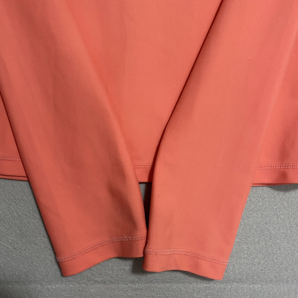 Seafolly Rash Guard, Zipped Swim Top Girls Size 16 , Wmelon / Peach Long Sleeve - Image 4 of 4
