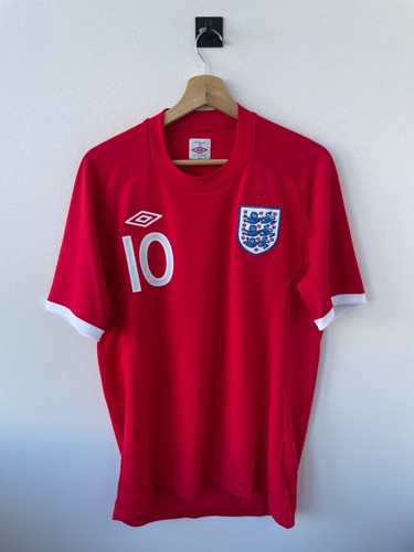 ENGLAND NATIONAL TEAM 2010 AWAY FOOTBALL SHIRT JERSEY CAMISETA UMBRO ROONEY sz M - Picture 2 of 12