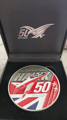 BAE Systems Hawk 50 Year Anniversary Commemorative Collectors 3D Display Coin