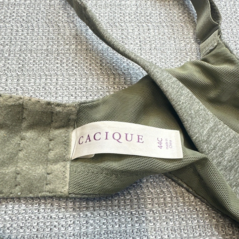 Sujetadores Cacique 44C Cobertura Completa Sin Forro True Embrace Negro Verde Lote de 2 Foto 3 de 4