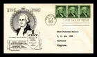 US COVER GEORGE WASHINGTON 1C COIL FIRST DAY ISSUE LOWRY ARISTOCRATS CACHET