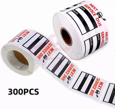 #ad #ad NEW 300PCS Oil Change Service Reminder Stickers Window Lite Sticker Pack 2quot;x2quot; $2.99