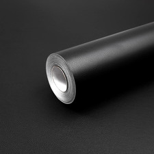 Ecopelle Adesiva Nero 44X300Cm, Finta Pelle Adesiva per Riparazioni, Similpelle 