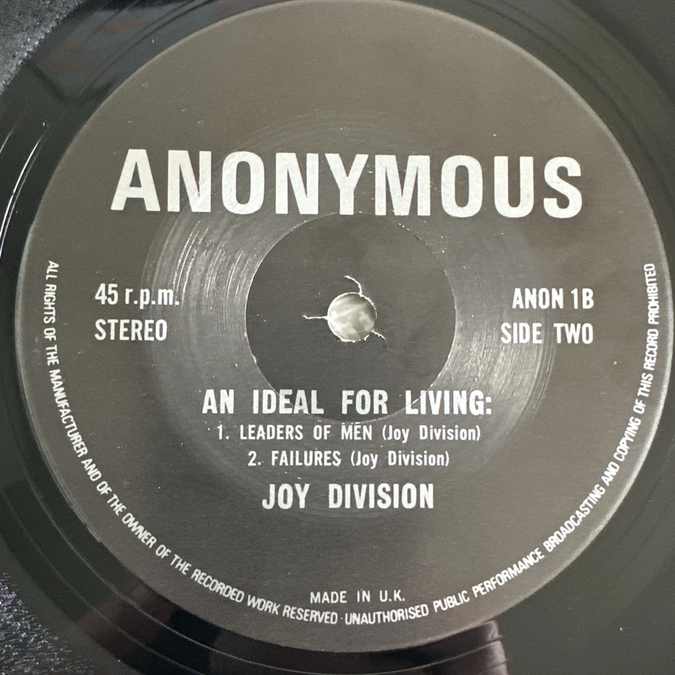 JOY DIVISION AN IDEAL FOR LIVING 12” VINYL EP UK 1978 EX+ PRO CLEANED Foto 3 de 4