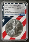 2011 $1 American Silver Eagle Dollar NGC MS69