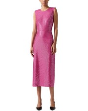 Carolina Herrera Embellished Crewneck Midi Dress Women's