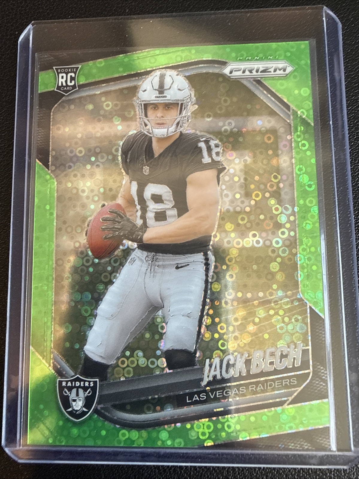 2025 Panini Prizm #346 Jack Bech No Huddle Green /10