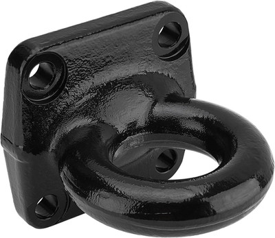 4-Bolt Pintle Hitch Lunette Ring, I.D. 3 Inch, Towing Weight 60000 Lbs, Black He