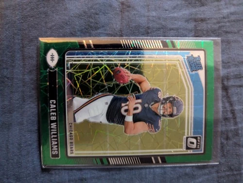 2024 Donruss Optic Rated Rookie Green Velocity Prizm #201 Caleb Williams RC