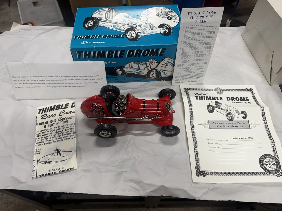 Nylint Thimble Drome Champion Die Cast Tether Race Car - Limited #0410/5000
