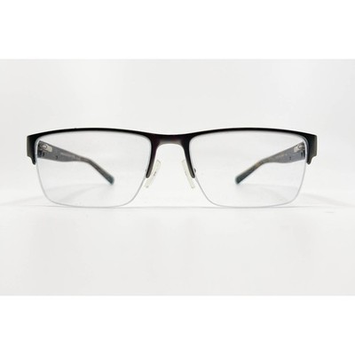 Armani Exchange AX 1018 6017 Black Rectangle Half Rim Men