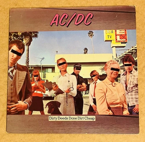 AC/DC 12” Vinyl Record Dirty Deeds Done Dirt Cheap 1976 Atlantic Records Vintage