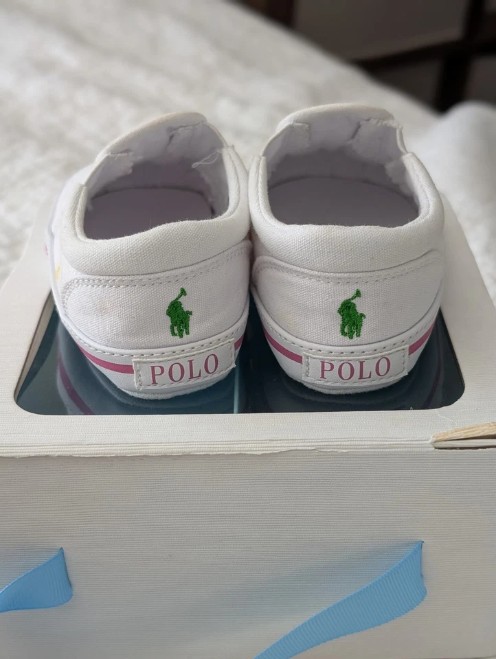 Zapatos sin cordones Ralph Lauren para niñas, talla 4 infantil Foto 4 de 4