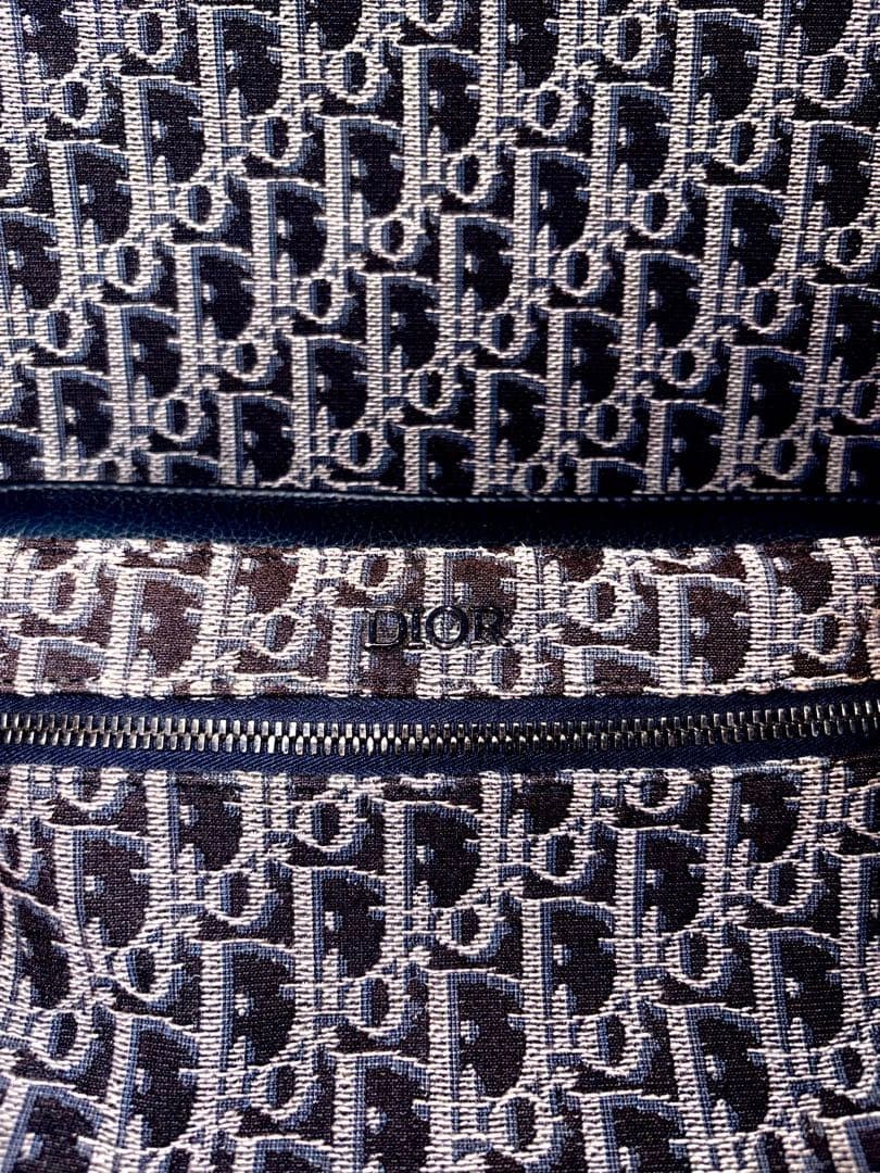 Dior Oblique Allover Pattern Backpack Rucksack Na… - image 2