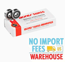 Bones Swiss Roller Skate Bearings 7mm 16 pack NO IMPORT FEES FREE SHIPPING