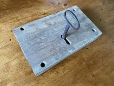 Antique Oak Lock with Working Key
