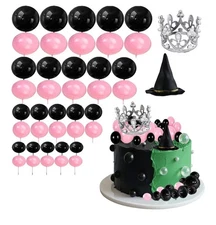 ‌42 Pcs Wicked Party Decorations Kit Cake Toppers - Elphaba Glinda MOVIE RELEASE