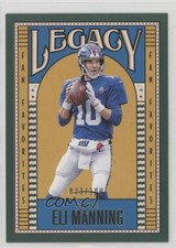 2019 Panini Legacy Fan Favorites Green 33/100 Eli Manning #EM 1d3a