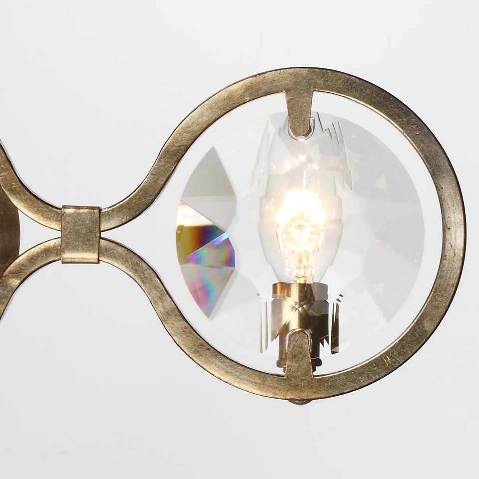 Tocador Crystorama Lighting Group QUI-7623 Quincy 3 luces 25" W - envejecido Foto 4 de 4