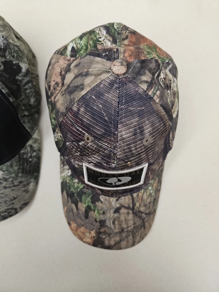 Mossy Oak Mens Hat Cap L XL CAMO Stretch Baseball Mesh LOT OF 2 - Image 4 of 4