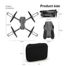 4K HD Camera Drone WiFi FPV RC Foldable Dual Camera with 4 Batteries 5