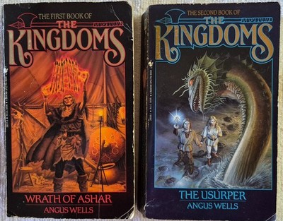 The Kingdoms Series by Angus Wells (Books 1 and 2) Sci-Fi/Fantasy - paperbacks