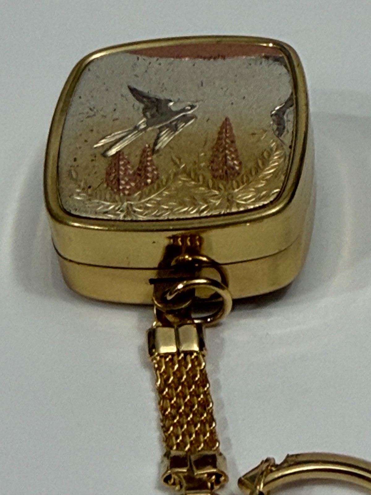 Vintage Sankyo Music Box Keychain, Plays Edelweiss Working & Excellent Condition