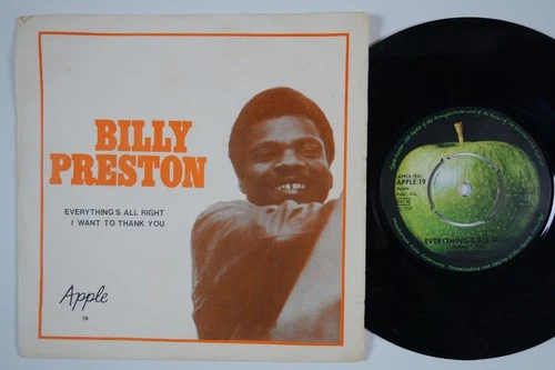 BEATLES / BILLY PRESTON Everything's All Right RARE Sweden 45 swedish APPLE 19