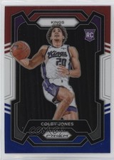 2023-24 Panini Prizm Red White & Blue Prizm Colby Jones #160 18jt