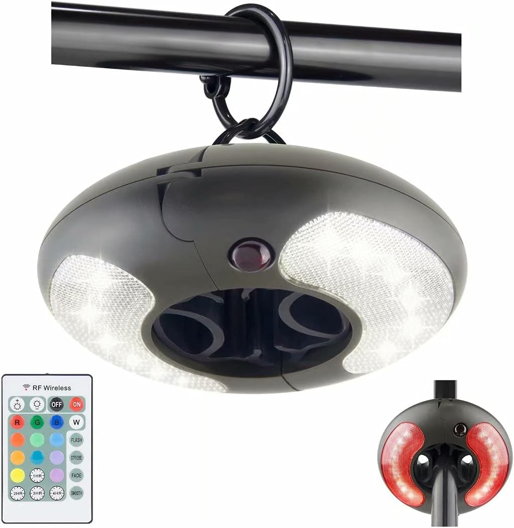 Illuminazione a LED per Esterni, per Ombrellone, Con Telecomando RF, Da Campeggi