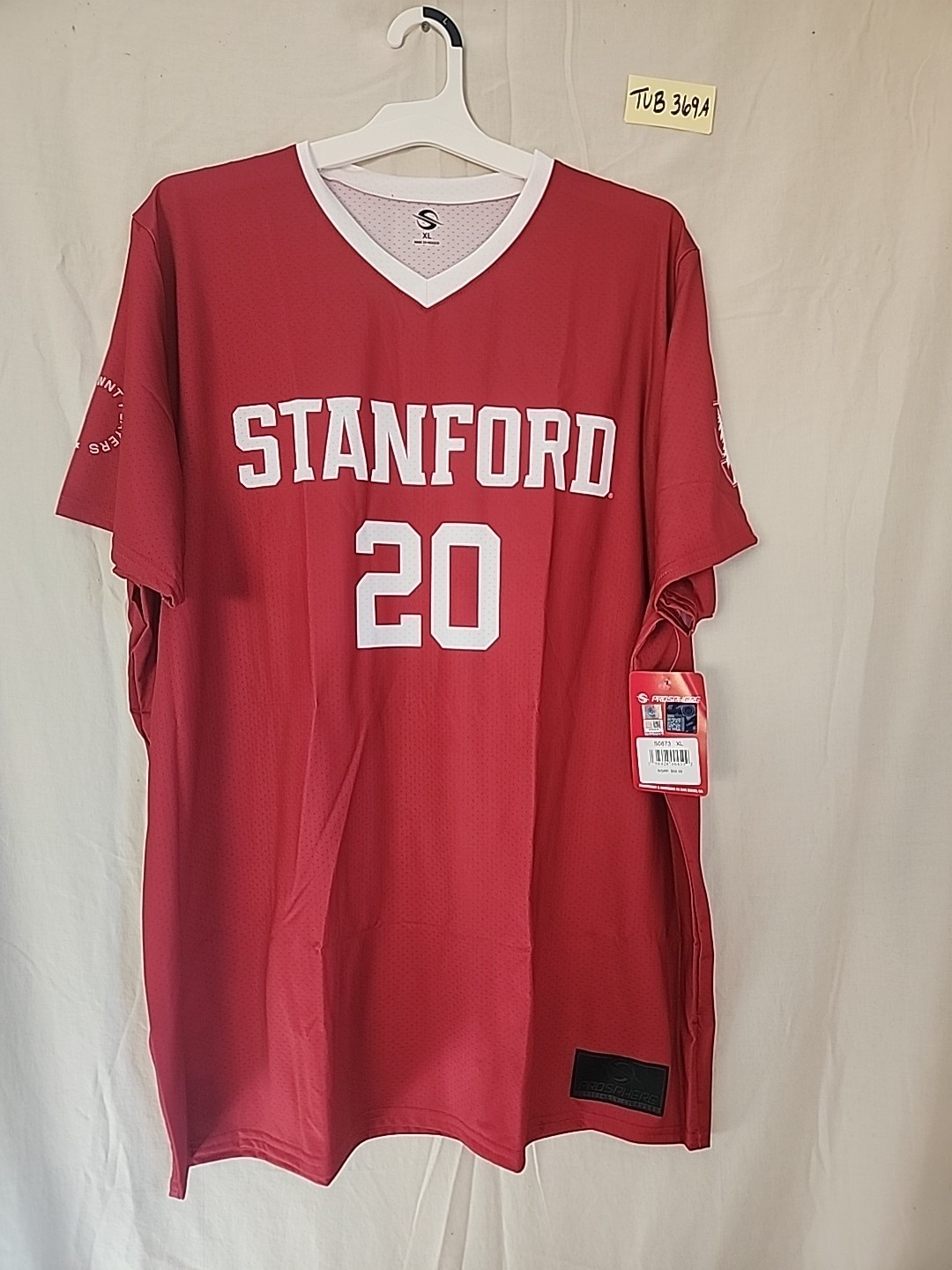 NWT Womens XL Prosphere Stanford University Soccer Jersey Catarina Macario #20