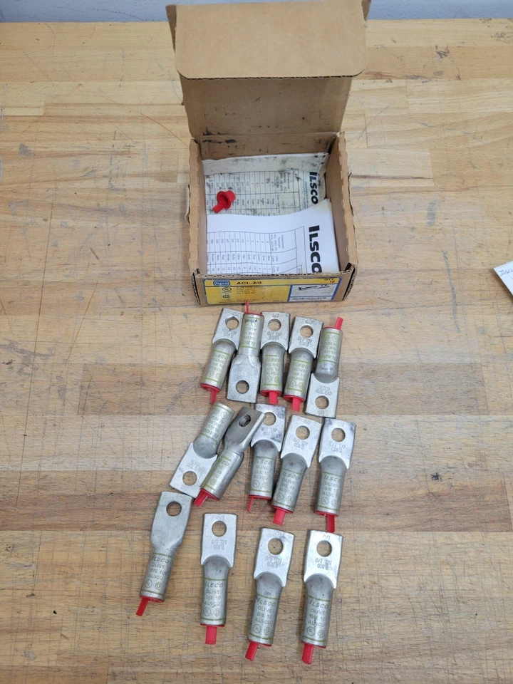 Ilsco ACL-2/0 Aluminum Comp Connector, Single Hole, Size 2/0, Bolt Size 3/8" - Image 4 of 4