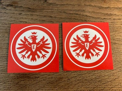 2 X Eintracht Frankfurt Aufkleber Rot Rund 9 Cm NEU Autoaufkleber Sge Ffm Adler
