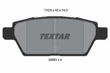 TEXTAR Bremsbeläge Satz Hinten für FORD FUSION Stufenheck CD3 für MAZDA 6 (GG)