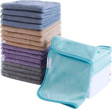 NEW 24 Pack Soft Washcloths Set - 12 Pack of 24 , Multi-1