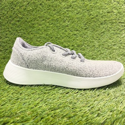 Allbirds Wool Runner 2 Mens Size 9.5 Gray White Athletic Running Shoes Sneakers