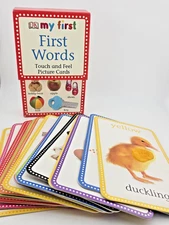 First Words : Touch and Feel Picture Cards • 16 Cards • Very Good Flashcards
