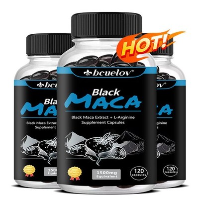 Maca Root 1500mg, 120 Capsules - Maca Extract for Men & Women，Enhance Energy