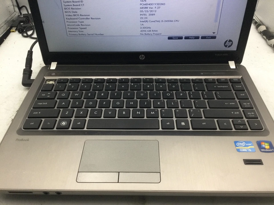 HP PROBOOK 4430s - BOOTS TO BIOS - INTEL I5 2450M - 4GB RAM -READ DESCRIPTION-BB - Image 3 of 4