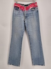 Just Cavalli Jeans Donna Made in Italy Tg 36 Denim Vintage Bootcut