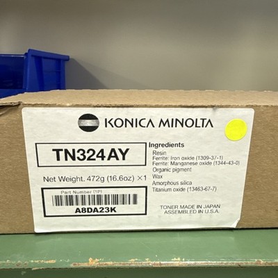 Konica Minolta TN324AY (ABDA23K) Yellow Toner Cartridge NEW C308/C258/C368
