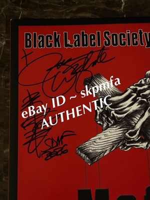 BLACK LABEL SOCIETY Vinyl SIGNED 💯 AUTHENTIC BLS Zakk Wylde Mafia