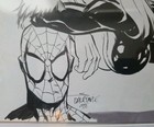 Original Signed Scott Dalrymple Naughty Black Cat And Spiderman Inked Comm 9X12 — photo 2