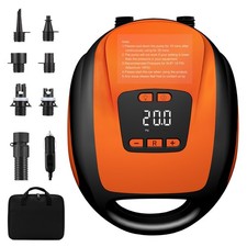 Image of Sup Electric Pump 20psi Electric Paddle Board Pump with 5 Nozzles Smart