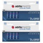 20 x AgfaPhoto AA POWER Alkaline Batteries 1.5V - Mignon LR6 MN1500 R6 R06